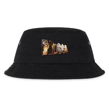 balai chat hibou lettrage wicca - Bob Enfant - noir - Devant