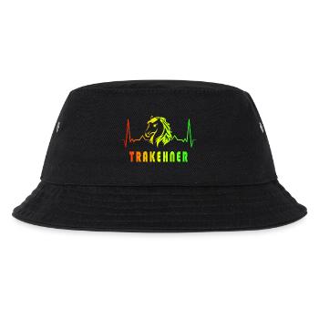 Trakehner Pferde Herzfrequenz Design - Kinder Bucket Hat - Schwarz - Vorne