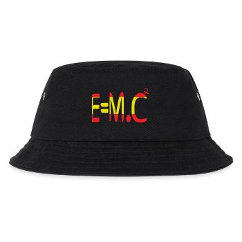 E=m.c² Masse und Energie in rot und gelb - Kinder Bucket Hat - Schwarz - Vorne