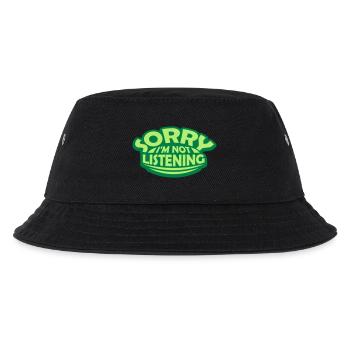 sorry in not listening - Kids’ Bucket Hat - black - Front