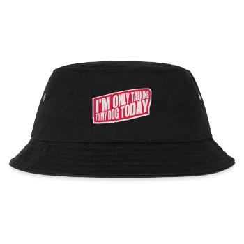 only talking to dog - Kids’ Bucket Hat - black - Front