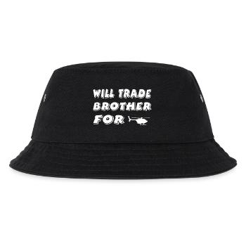 Hubschrauber - Kinder Bucket Hat - Schwarz - Vorne
