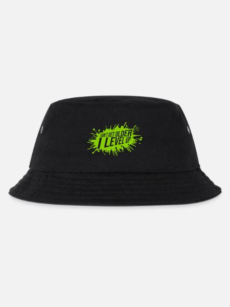get older level up - Kinder Bucket Hat - Schwarz