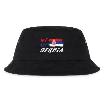 Wir sind Serbien - Kinder Bucket Hat - Schwarz - Vorne