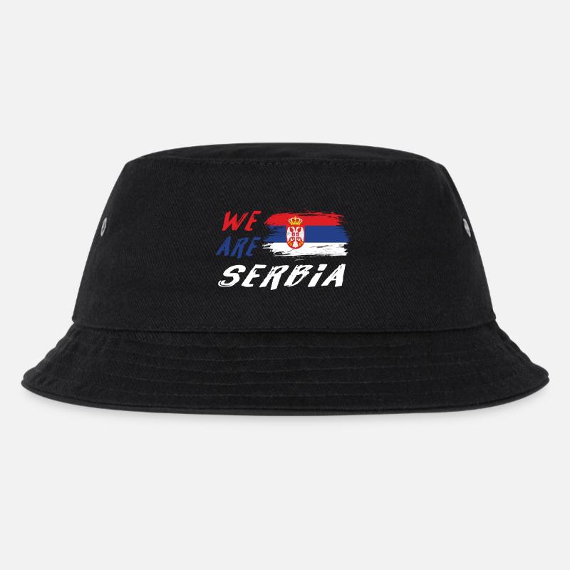 Wir sind Serbien - Kinder Bucket Hat - Schwarz