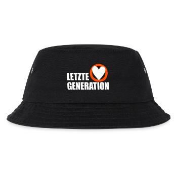 Letzte Generation - Design 5 - Kinder Bucket Hat - Schwarz - Vorne