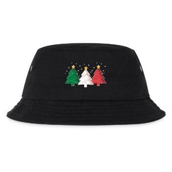 Christmas trees Italy Italian flag - Kids’ Bucket Hat - black - Front