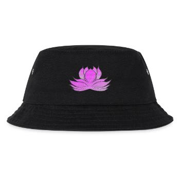 blumenmotive japan, japanische wasserrose - Kinder Bucket Hat - Schwarz - Vorne