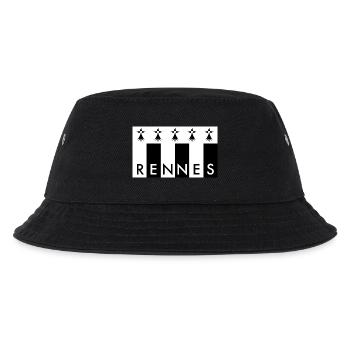 RENNES France Frankreich - Kinder Bucket Hat - Schwarz - Vorne