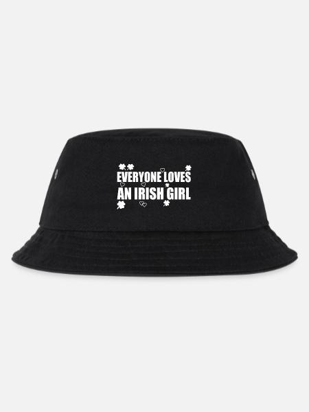 Everyone loves an irish girl - Kinder Bucket Hat - Schwarz