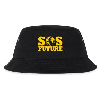 Sos future - Kinder Bucket Hat - Schwarz - Vorne