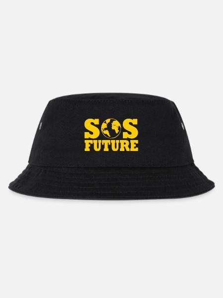 Sos future - Kinder Bucket Hat - Schwarz