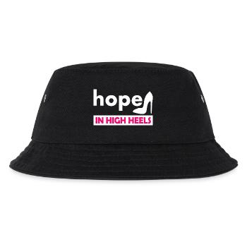 hope in high heels - Kinder Bucket Hat - Schwarz - Vorne
