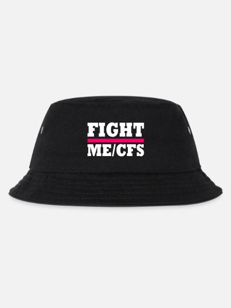 Me/cfs - fight me/cfs - Kinder Bucket Hat - Schwarz