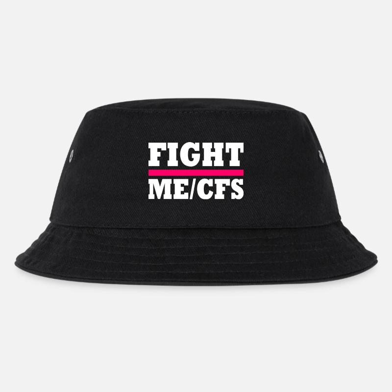 Me/cfs - fight me/cfs - Kinder Bucket Hat - Schwarz