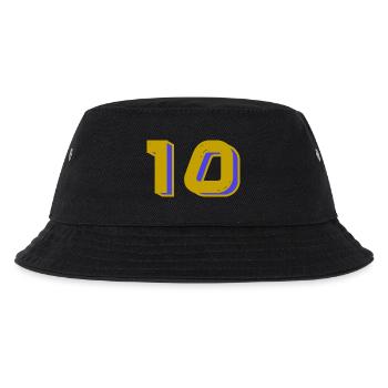 10. 10 YEARS. 10th ANNIVERSARY. 10 YEAR ANNIVERSARY. - Kids’ Bucket Hat - black - Front
