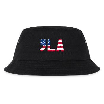 COMMA LA, CAMALA HARRIS FÜR DIE PRÄSIDENTSCHAFT 2024 - Kinder Bucket Hat - Schwarz - Vorne