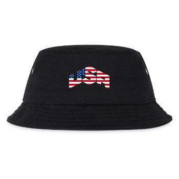 USA - Kids’ Bucket Hat - black - Front