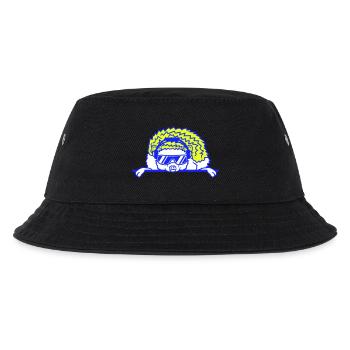 Süßer DJ Igel Cooles Musik Party Tier Club Spaß - Kinder Bucket Hat - Schwarz - Vorne