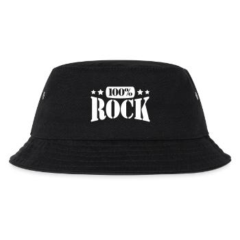 100% Percent Rock Heavy Metal Musique Texte Logo Fun - Bob Enfant - noir - Devant