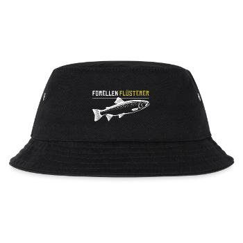 Forellen Flüsterer - Kinder Bucket Hat - Schwarz - Vorne