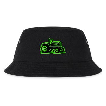 Traktor Landwirtschaft Symbol - Kinder Bucket Hat - Schwarz - Vorne