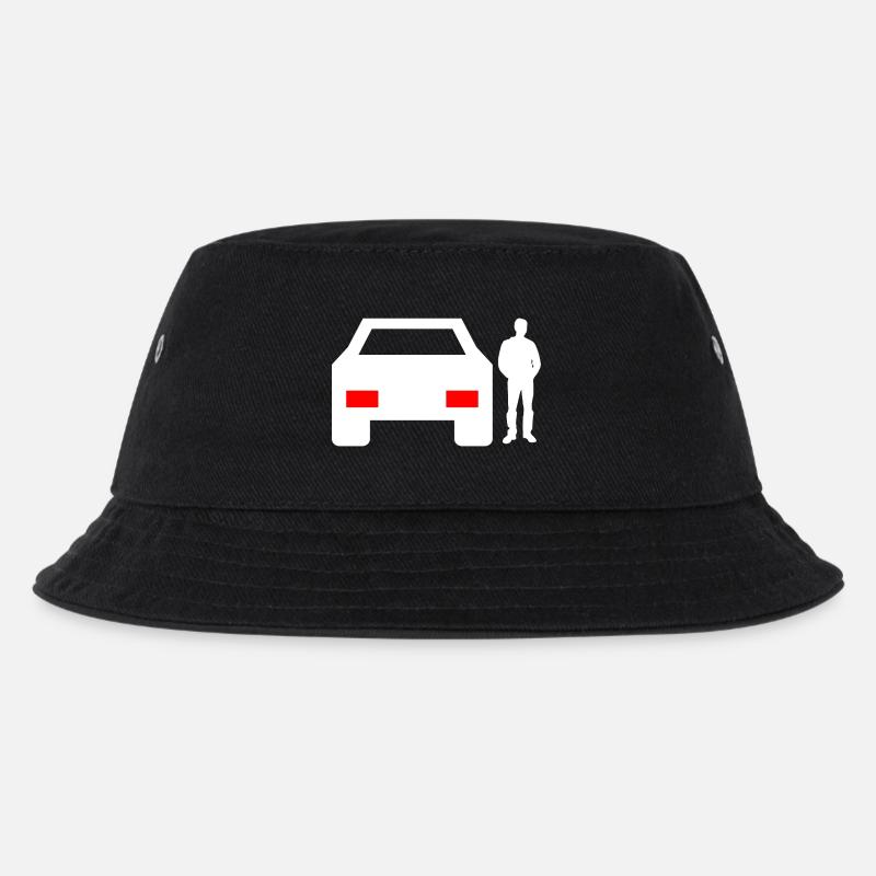 Auto - Kinder Bucket Hat - Schwarz