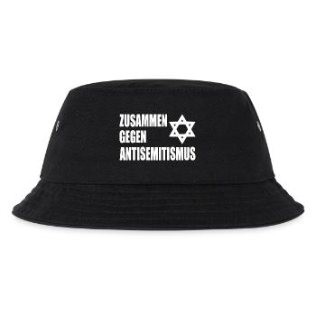 zusammen gegen antisemitismus - Kinder Bucket Hat - Schwarz - Vorne