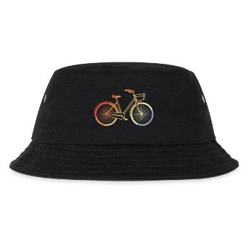 Fahrrad Line Art Vintage - Kinder Bucket Hat - Schwarz - Vorne