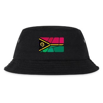Vanuatu als Vanuatu - Kinder Bucket Hat - Schwarz - Vorne