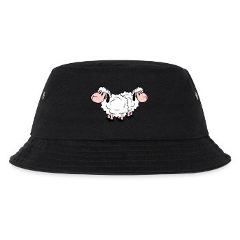 Zwei Schafe Freunde Team Crew Süß Klein Baby Lieb - Kinder Bucket Hat - Schwarz - Vorne