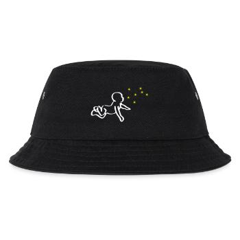 Renaissance Baby Weiß Phoenix Gelb - Kinder Bucket Hat - Schwarz - Vorne
