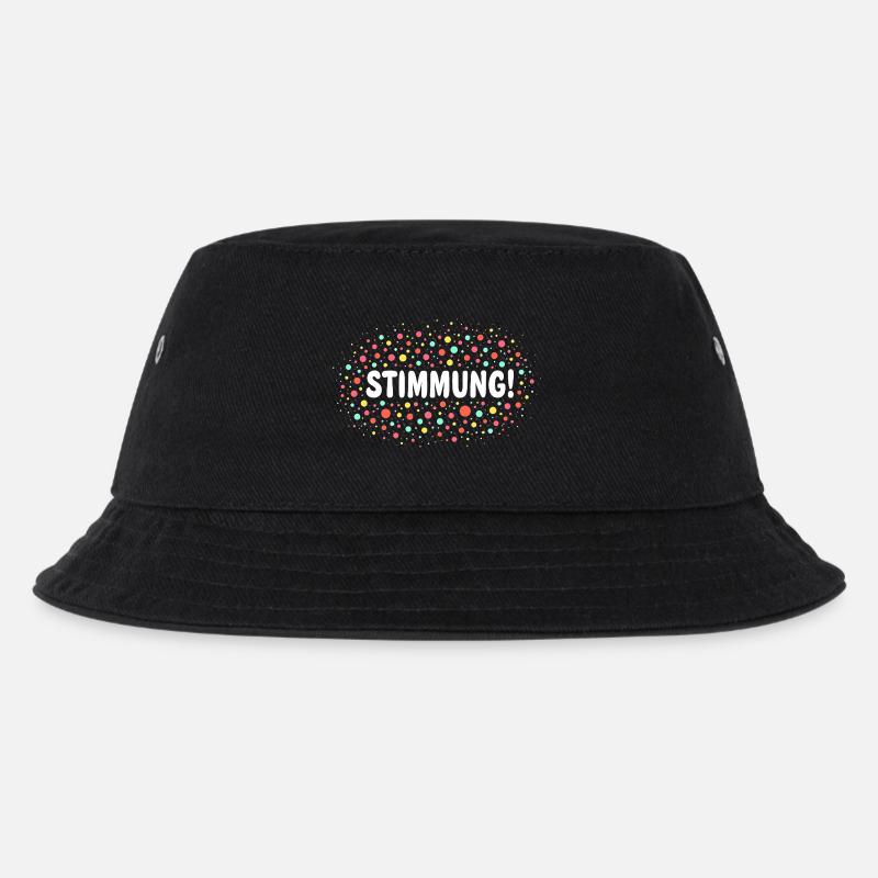 Konfetti Stimmung Karneval Fasching - Kinder Bucket Hat - Schwarz