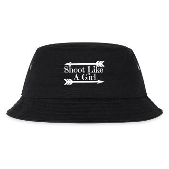 Archery Shoot Like A Girl - Kids’ Bucket Hat - black - Front