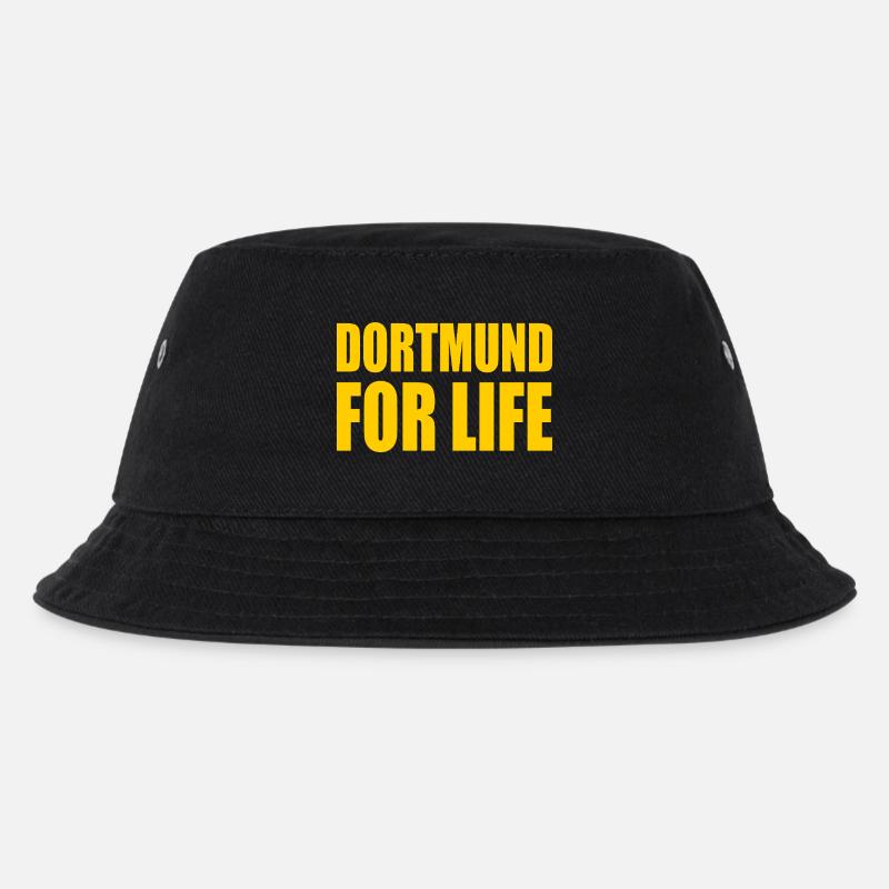 dortmund for life - Kinder Bucket Hat - Schwarz