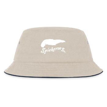 Spiekeroog Tattoo - Kinder Bucket Hat - Natur/Navy - Vorne