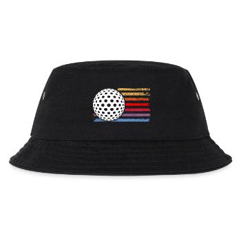 Golfspieler Golf - Kinder Bucket Hat - Schwarz - Vorne