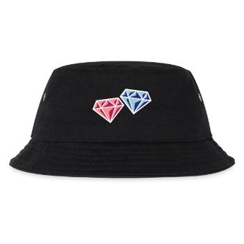 Pair Of Diamonds (Bridal Pair Wedding Symbol, NEG) - Kids’ Bucket Hat - black - Front