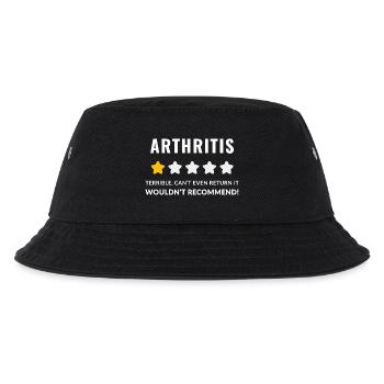 Fettgedrucktes Arthritis-Bewusstseins-Typografie-Design - Kinder Bucket Hat - Schwarz - Vorne
