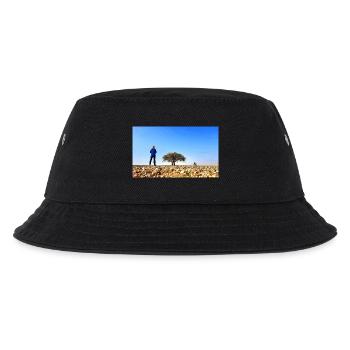 Einsamer Entdecker mit Baum und Fahrrad - Kinder Bucket Hat - Schwarz - Vorne