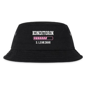 Konditorin Ausbildung 3 Lehrjahr drittes Jahr - Kinder Bucket Hat - Schwarz - Vorne