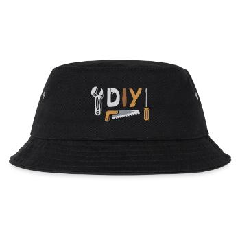 DIY Werkzeug Design für Heimwerker - Kinder Bucket Hat - Schwarz - Vorne