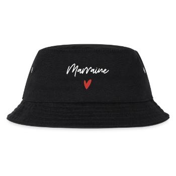 Marraine coeur idée cadeau - Bob Enfant - noir - Devant