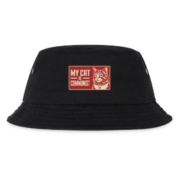 Mon chat est communiste - Drôle de Chat PropagandeT-Shirt - Bob Enfant - noir - Devant