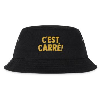 Es ist quadratisch! Ausdruck Cooles Perfektes Weihnachtsgeschenk - Kinder Bucket Hat - Schwarz - Vorne