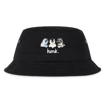Lustiges Geschnatter von Pinguinen - Kinder Bucket Hat - Schwarz - Vorne