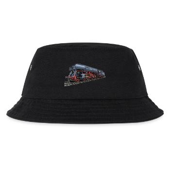 Dampflok im Retro-Look 01 519 - Kinder Bucket Hat - Schwarz - Vorne