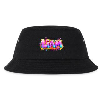 LIAM GRAFFITI NAME FOR PERFECT GIFT PRINTABLE  - Bob Enfant - noir - Devant