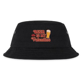 Beer Is My Valentine – Retro Bier Design - Kinder Bucket Hat - Schwarz - Vorne