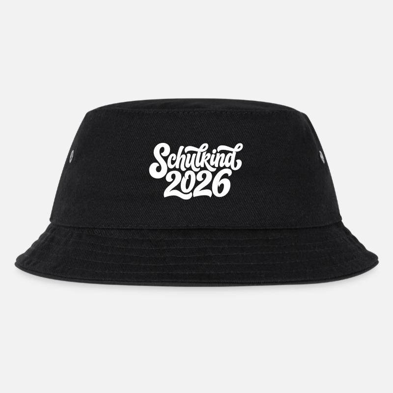 Schulkind 2026 - Kinder Bucket Hat - Schwarz